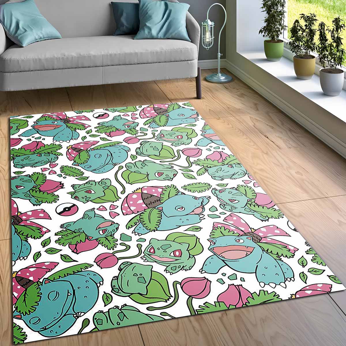 Bisaflor Bisaknosp Bisasam Pokmon Venusaur Ivysaur Bulbasaur Pokemon Teppich 3