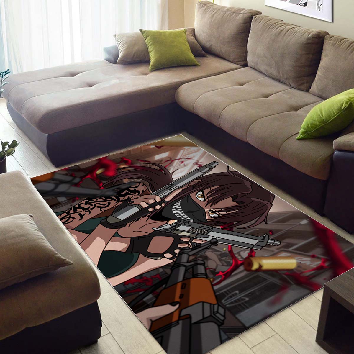 Black Lagoon Revy 5K Teppich 3