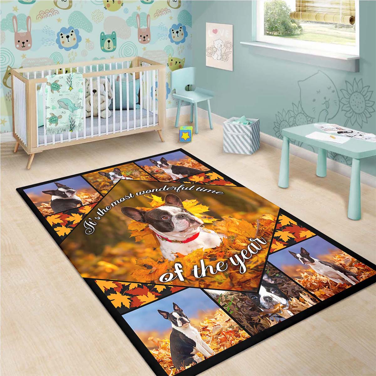 Boston Terrier So Cool Teppich 3