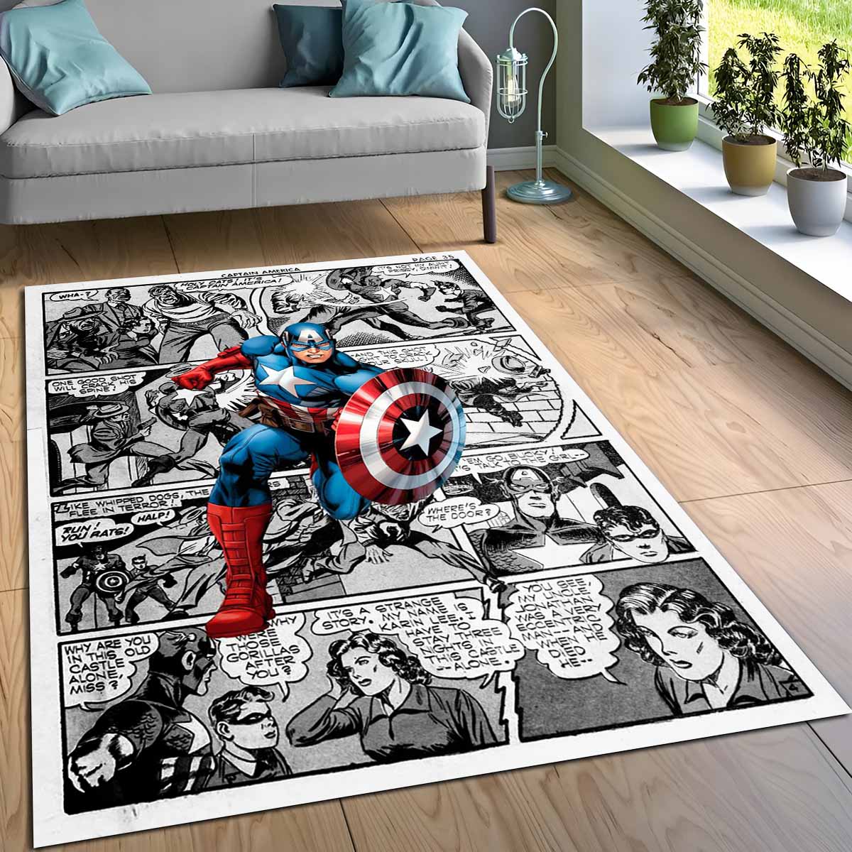 Captain America Marvel 09 Teppich 3
