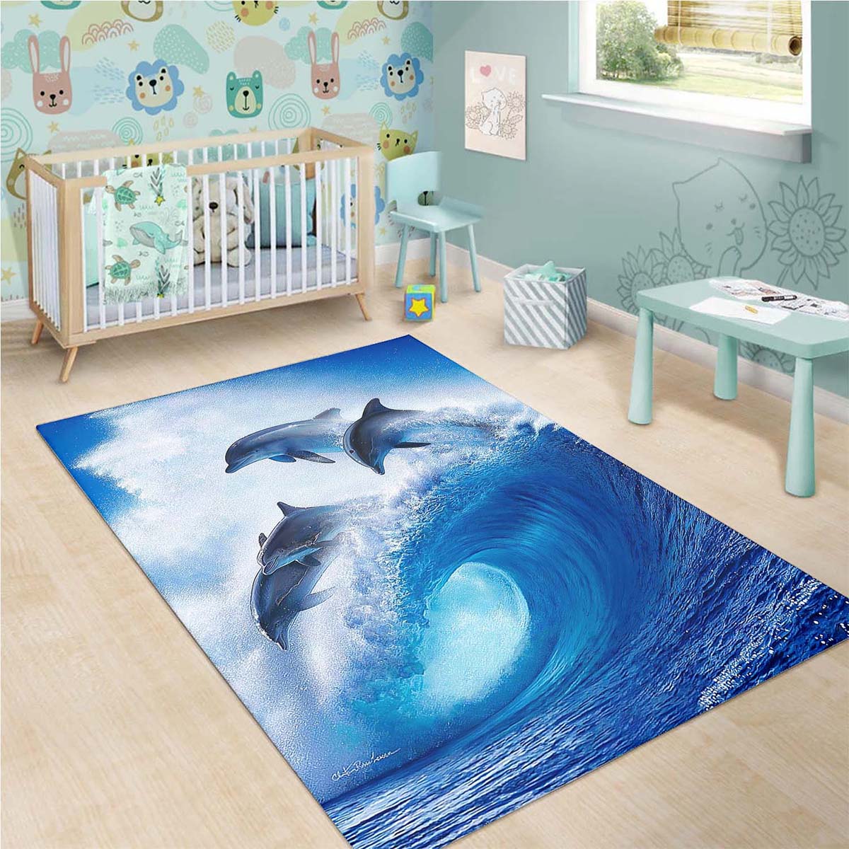 Dolphins Ht070832m Teppich 3