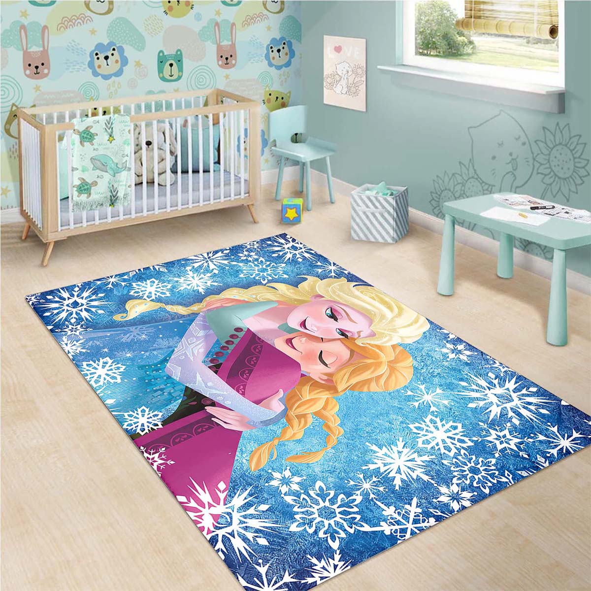 Elsa And Anna Wohnzimmer Dekor Disney Movies Teppich 3