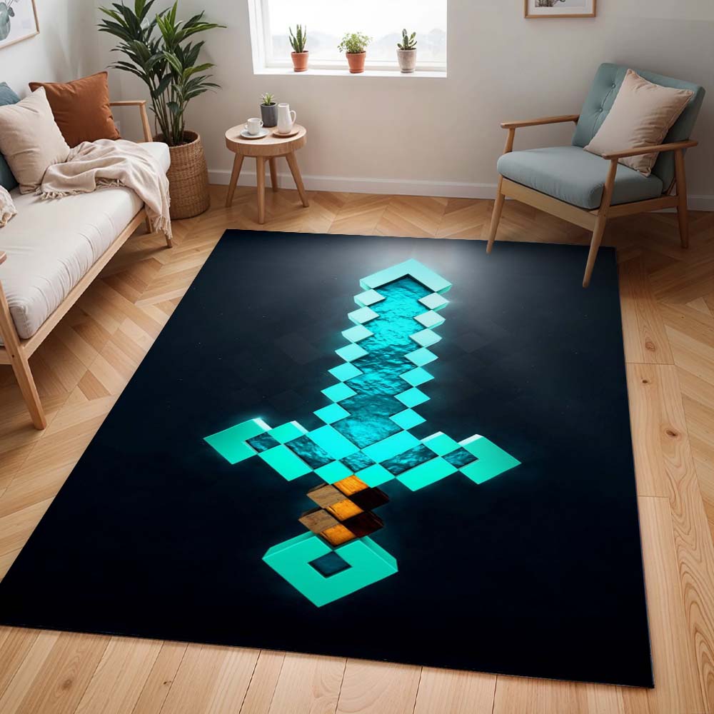 Verzaubertes Diamantschwert Minecraft Teppich - TOK