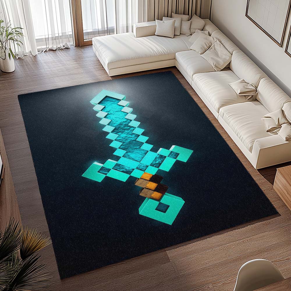 Verzaubertes Diamantschwert Minecraft Teppich - TOK 2