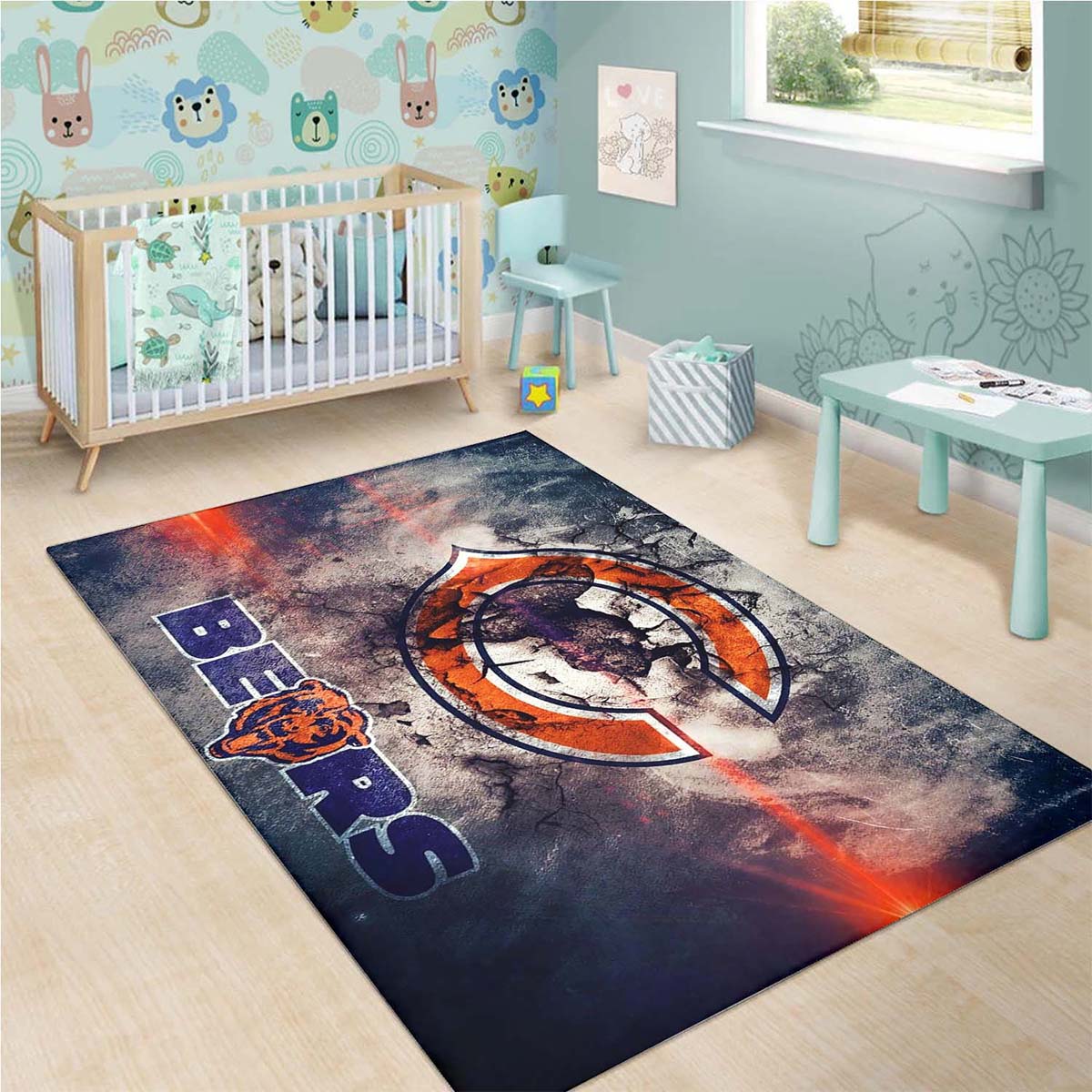 Football Team Chicago Bears Teppich 3