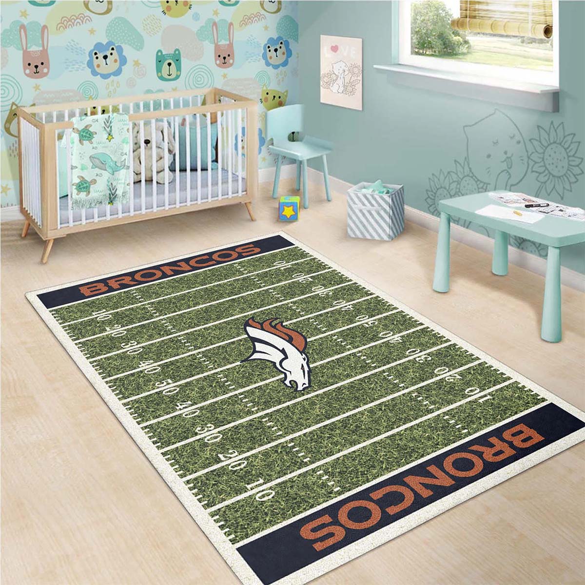 Football Team Denver Broncos Teppich 3
