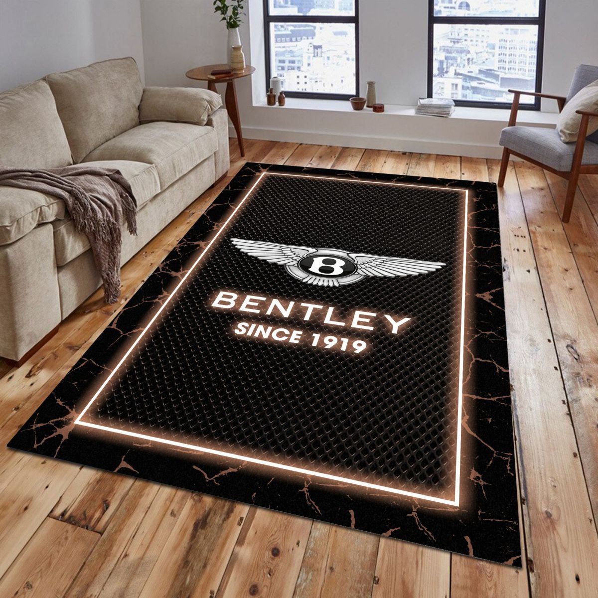 Bentley 03 Teppich - Teppich mit Automotiv-Motiv