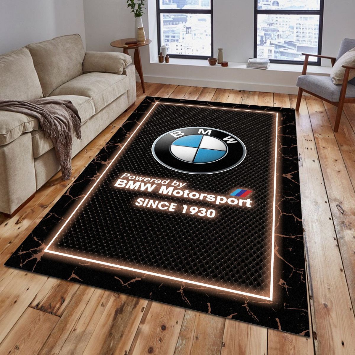 BMW Motorsport 02 Teppich - Teppich mit Automotiv-Motiv