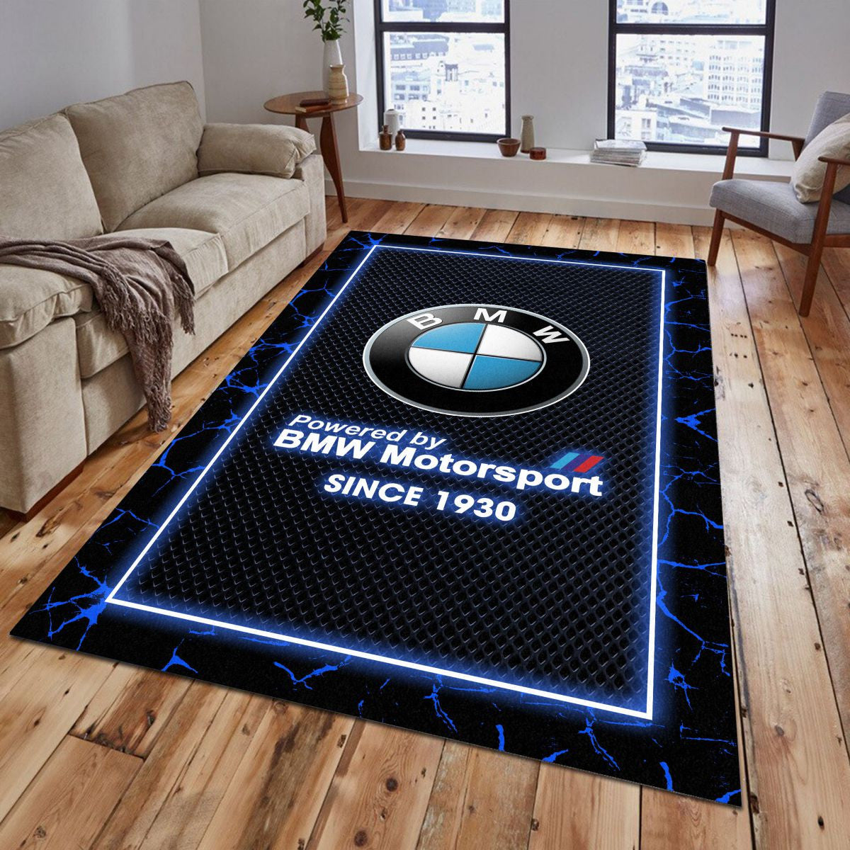BMW Motorsport Teppich - Teppich mit Automotiv-Motiv