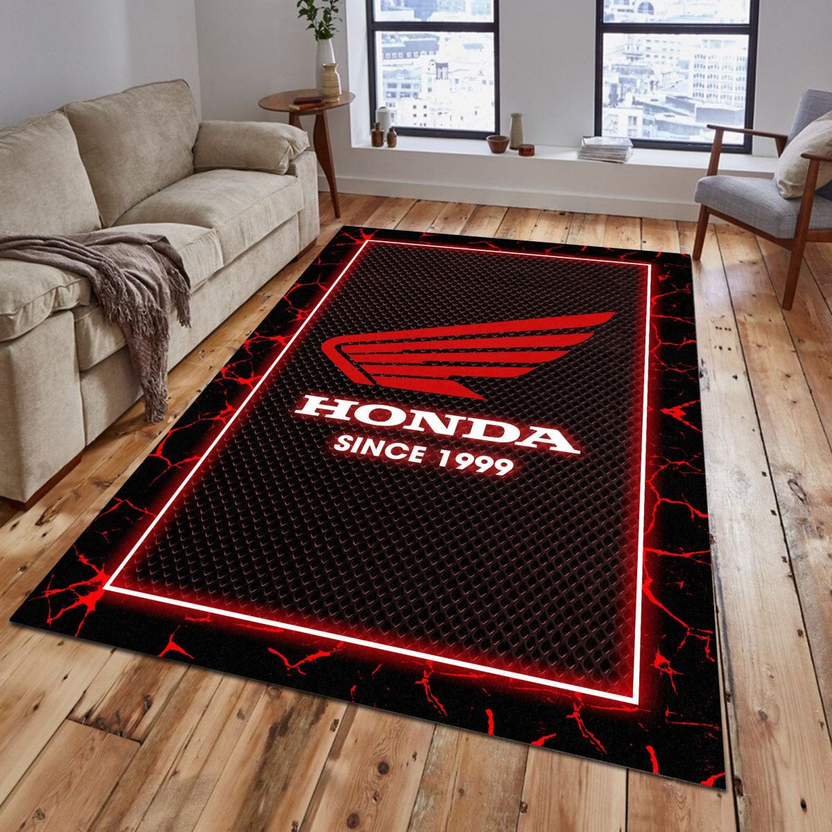 Honda Motorcycle Teppich - Teppich mit Automotiv-Motiv