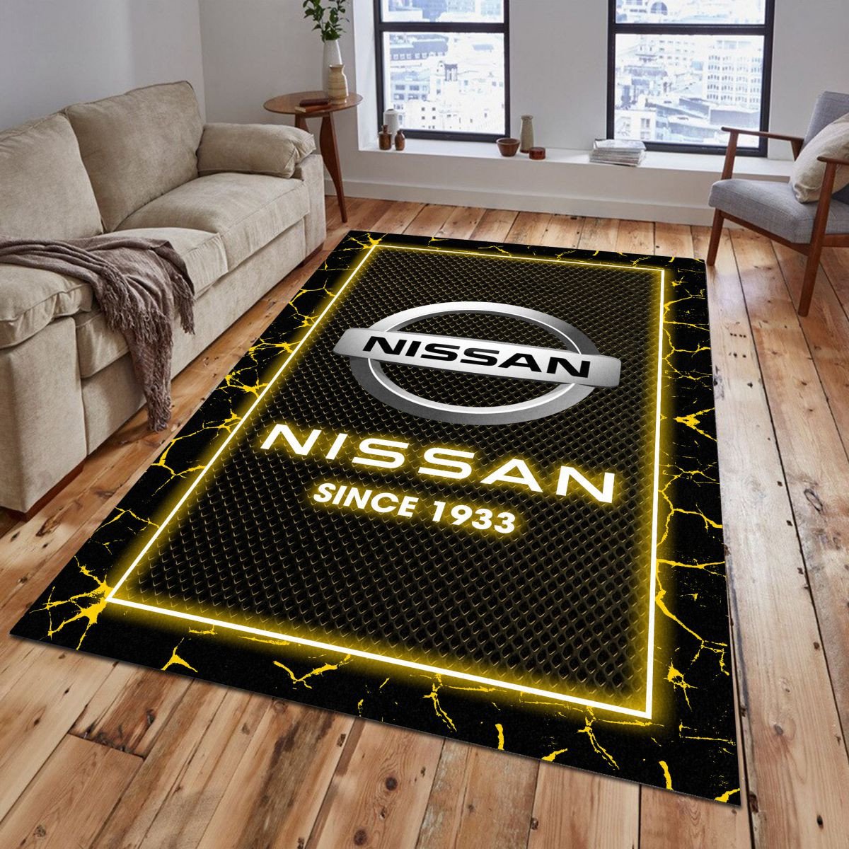 Nissan 08 Teppich - Teppich mit Automotiv-Motiv
