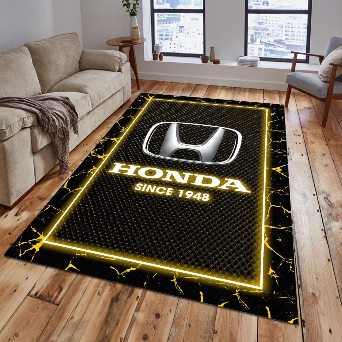Honda 08 Teppich - Teppich mit Automotiv-Motiv