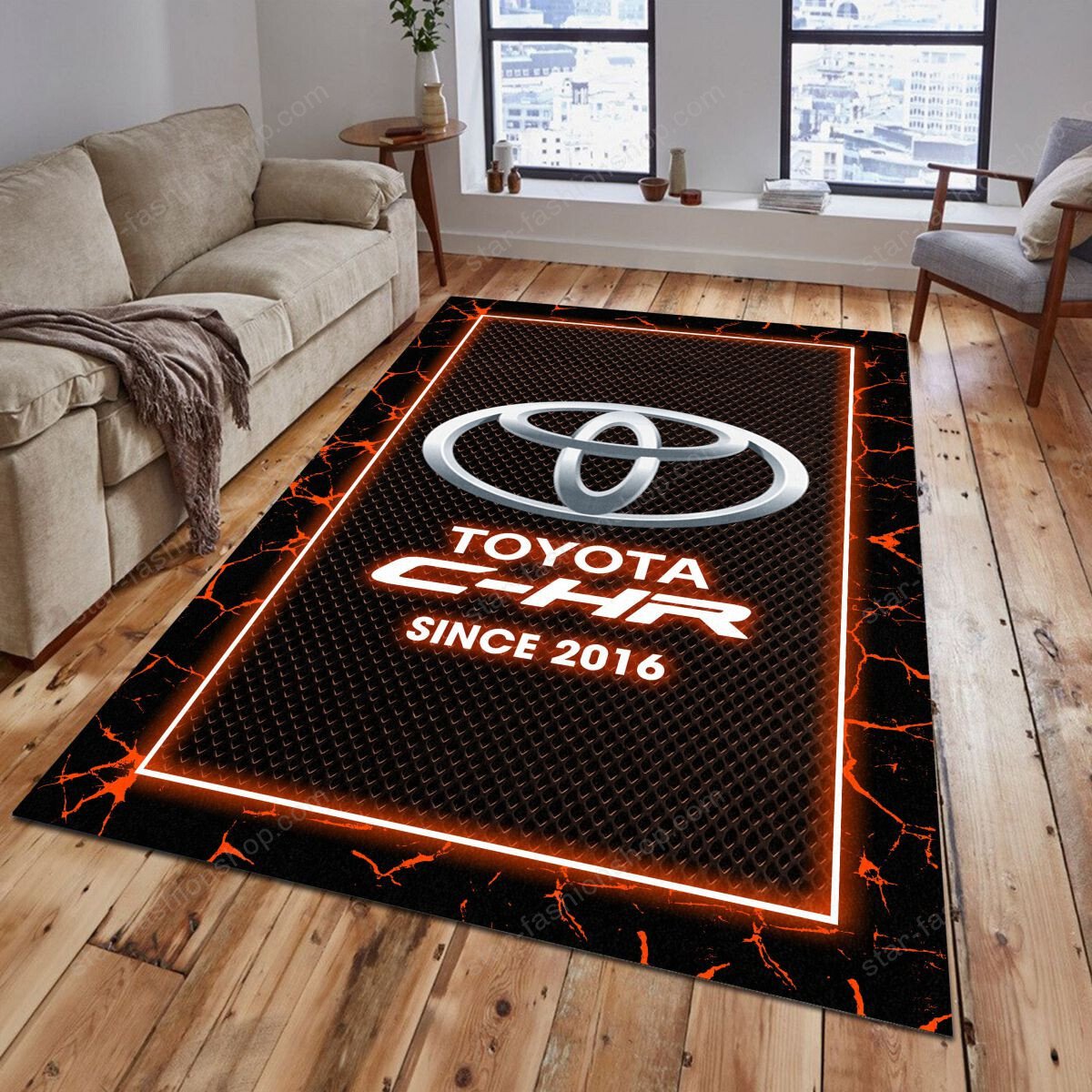 Toyota C-HR 06 Teppich - Teppich mit Automotiv-Motiv