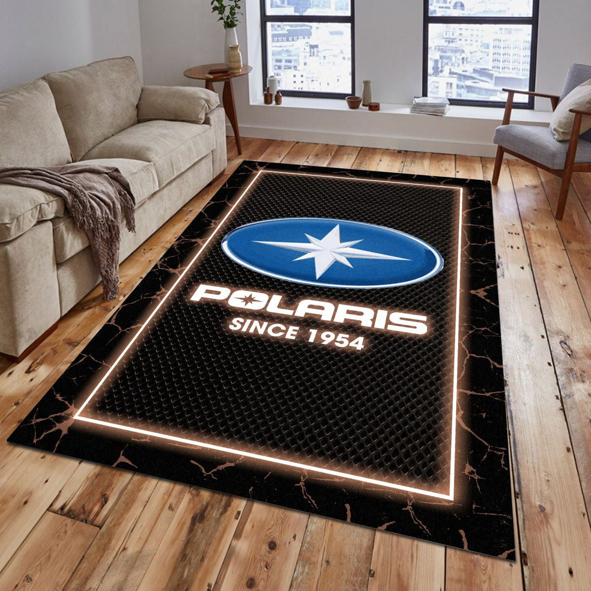 Polaris 03 Teppich - Teppich mit Automotiv-Motiv