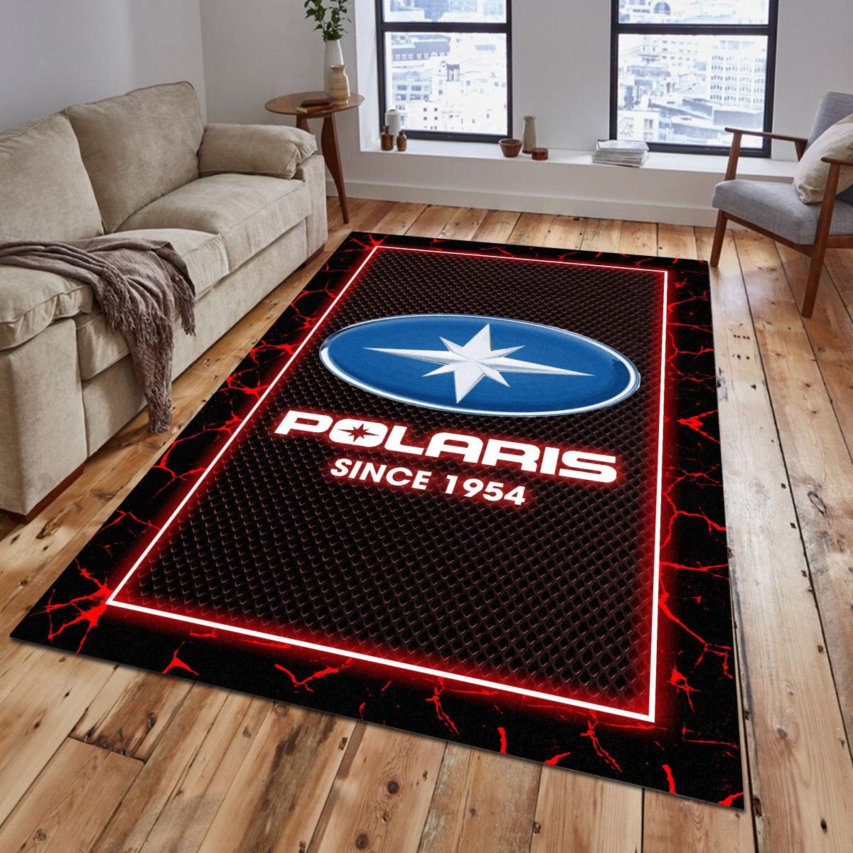 Polaris 07 Teppich - Teppich mit Automotiv-Motiv