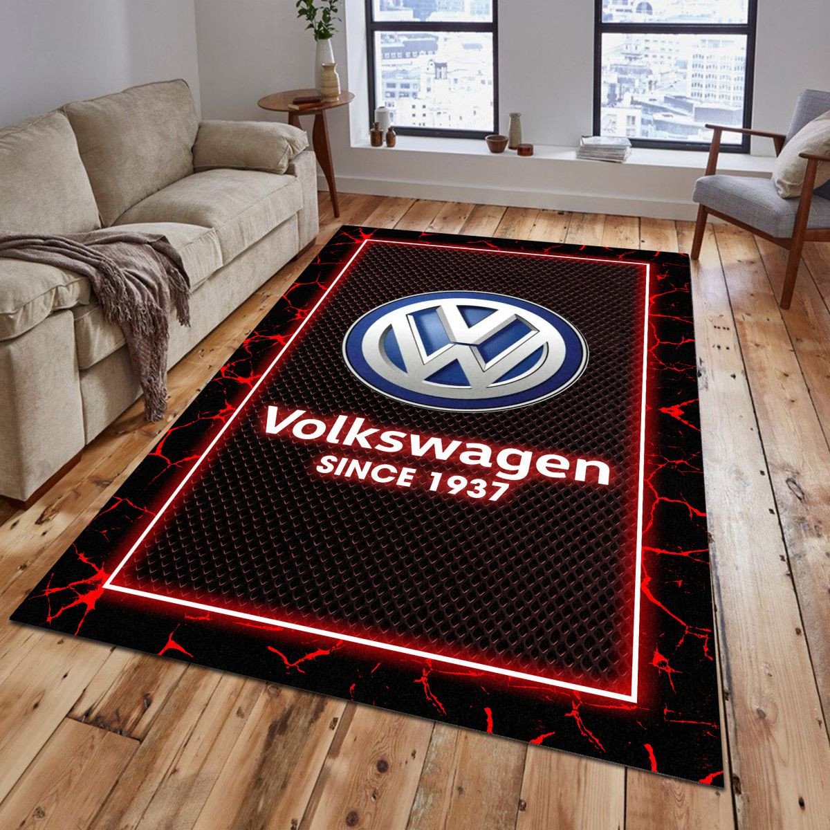 Volkswagen 07 Teppich - Teppich mit Automotiv-Motiv