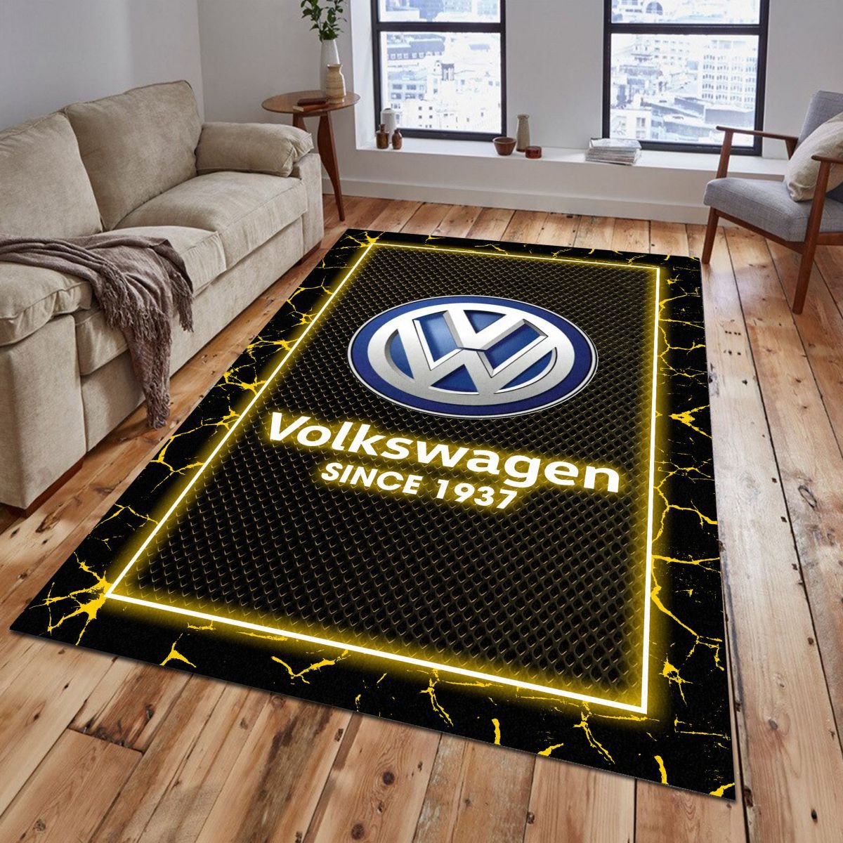 Volkswagen 08 Teppich - Teppich mit Automotiv-Motiv