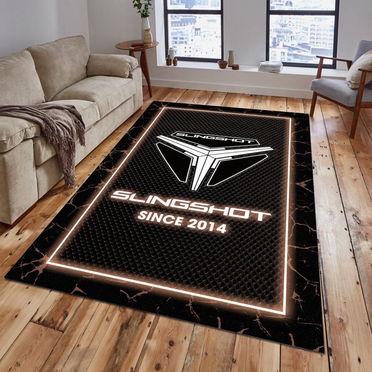 Polaris Slingshot 02 Teppich - Teppich mit Automotiv-Motiv
