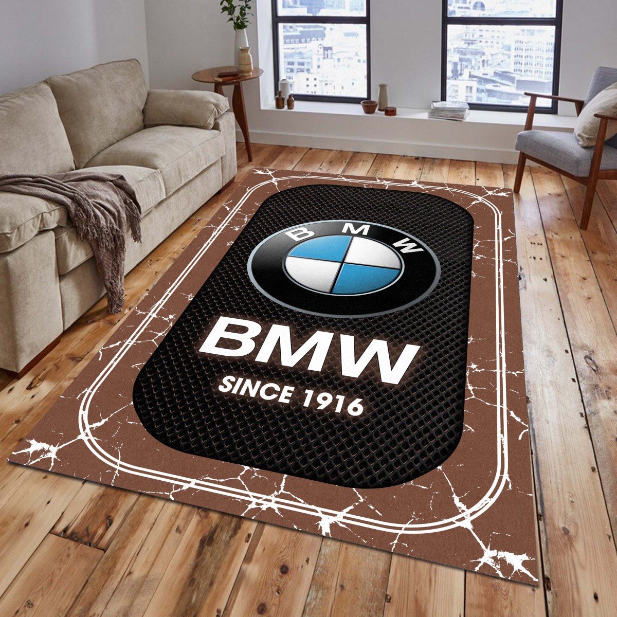 BMW Car 02 Teppich - Teppich mit Automotiv-Motiv