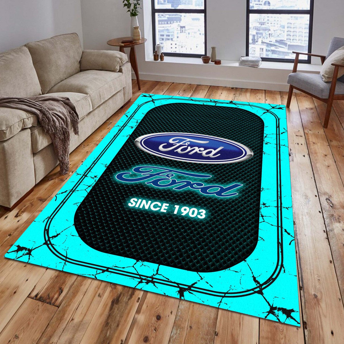 Ford 03 Teppich - Teppich mit Automotiv-Motiv