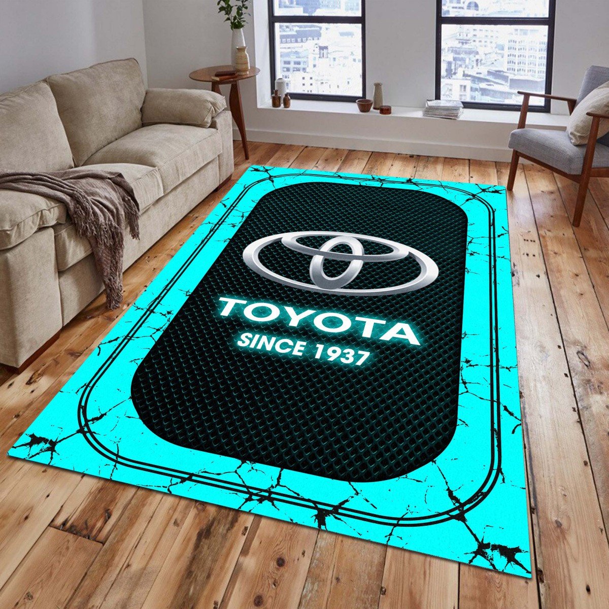 Toyota 04 Teppich - Teppich mit Automotiv-Motiv