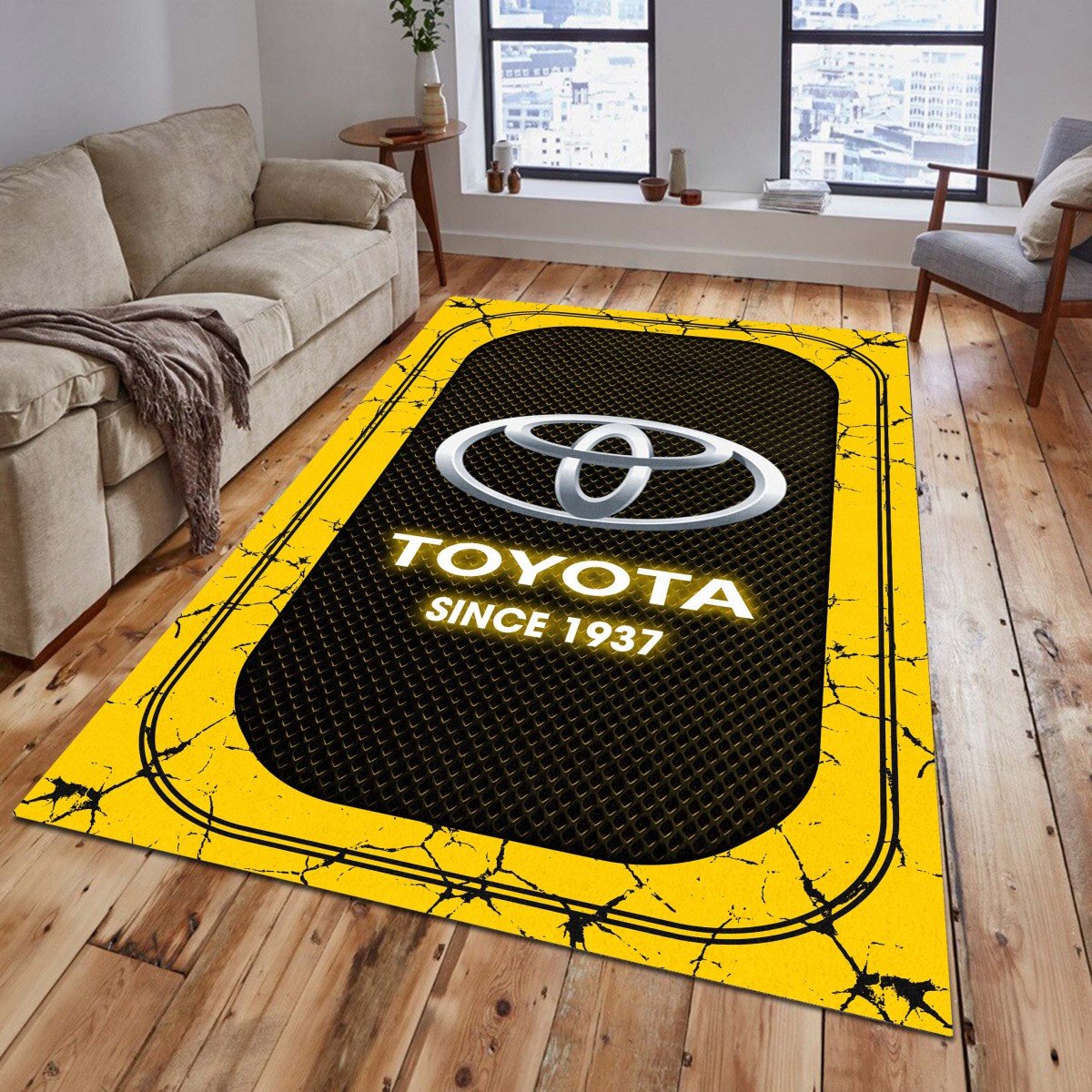 Toyota 08 Teppich - Teppich mit Automotiv-Motiv