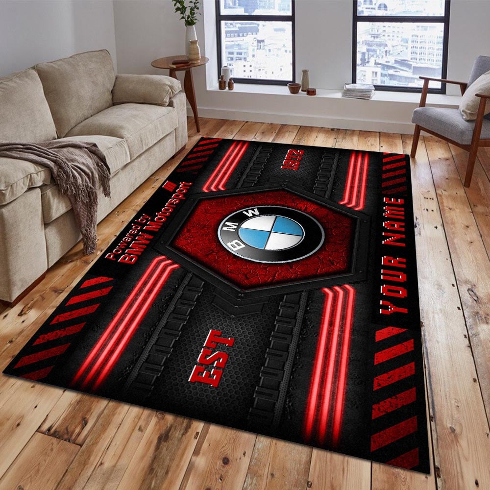 B.M.W Motorsport Teppich 3 - Teppich mit Automotiv-Motiv