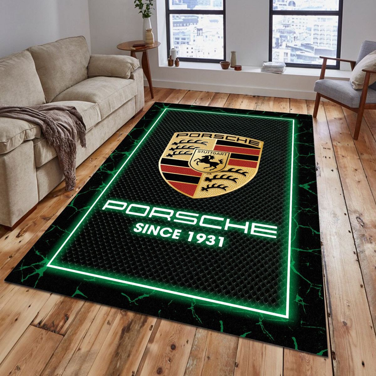 Porsche 05 Teppich - Teppich mit Automotiv-Motiv