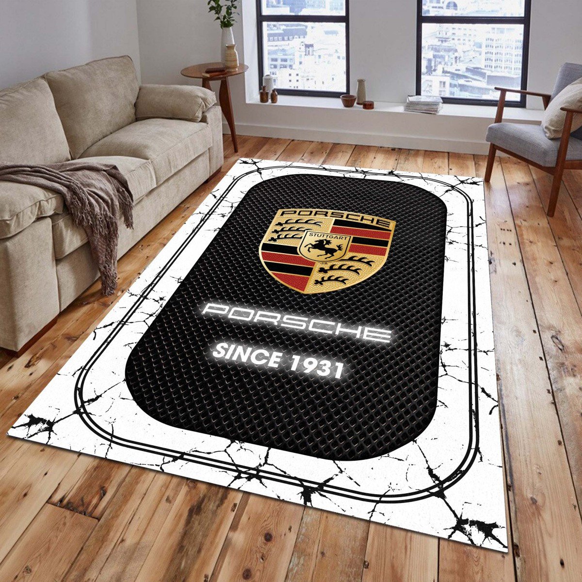 Porsche 07 Teppich - Teppich mit Automotiv-Motiv