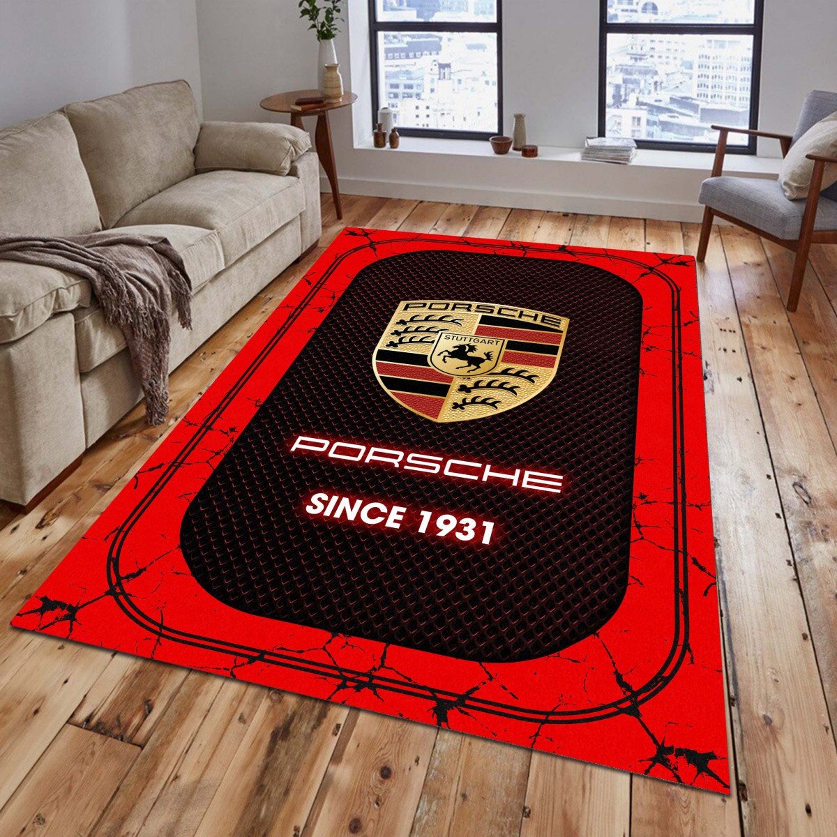 Porsche Teppich - Teppich mit Automotiv-Motiv