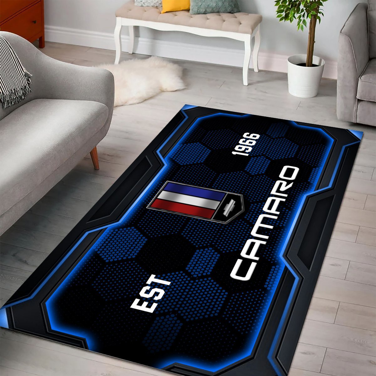 Chevrolet Camaro Teppich - Teppich mit Automotiv-Motiv-2
