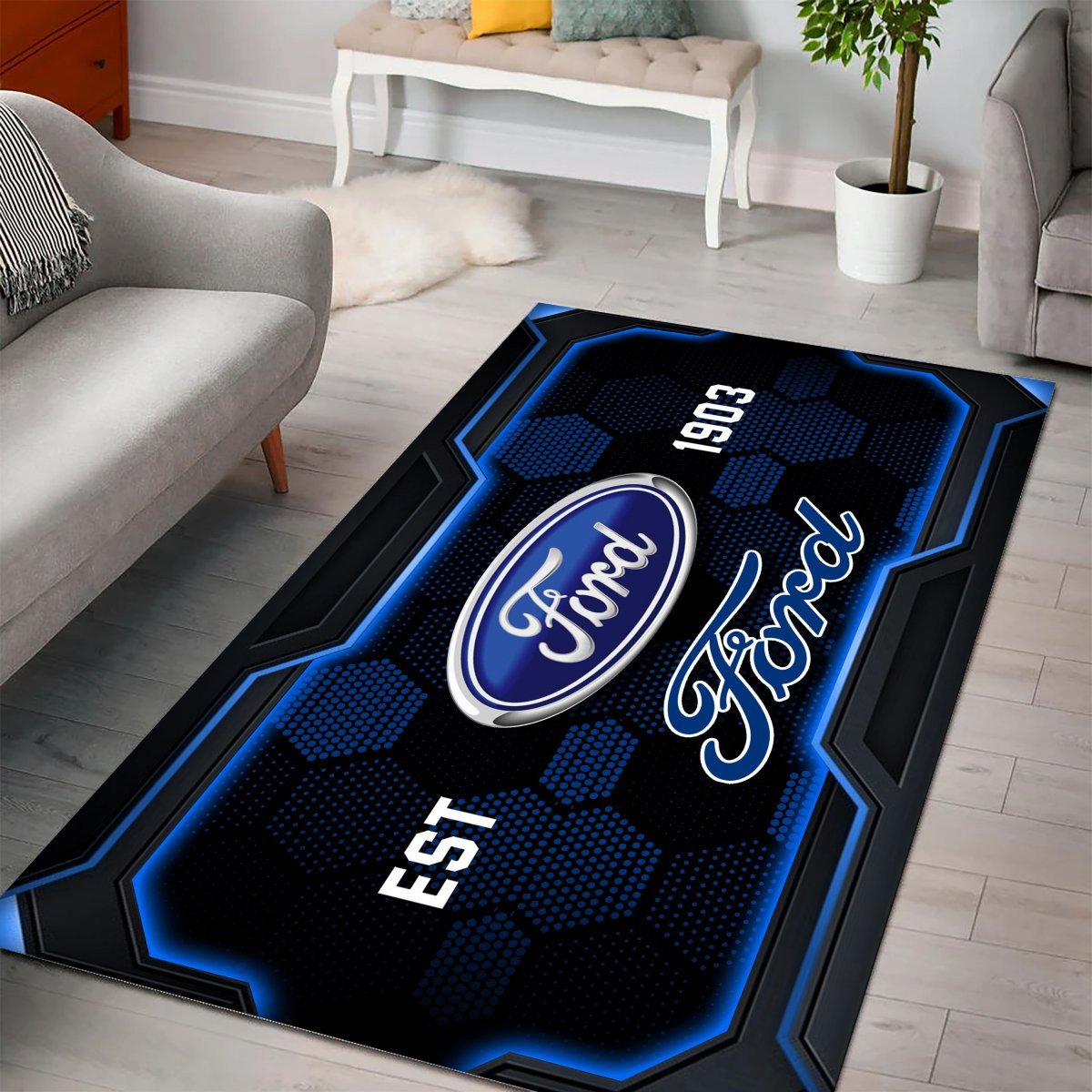 Ford Teppich - Teppich mit Automotiv-Motiv-2