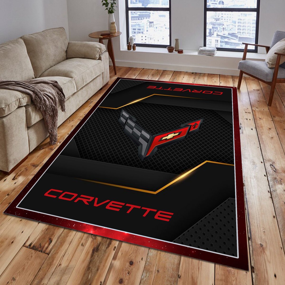 Chevrolet Corvette Teppich - Teppich mit Automotiv-Motiv