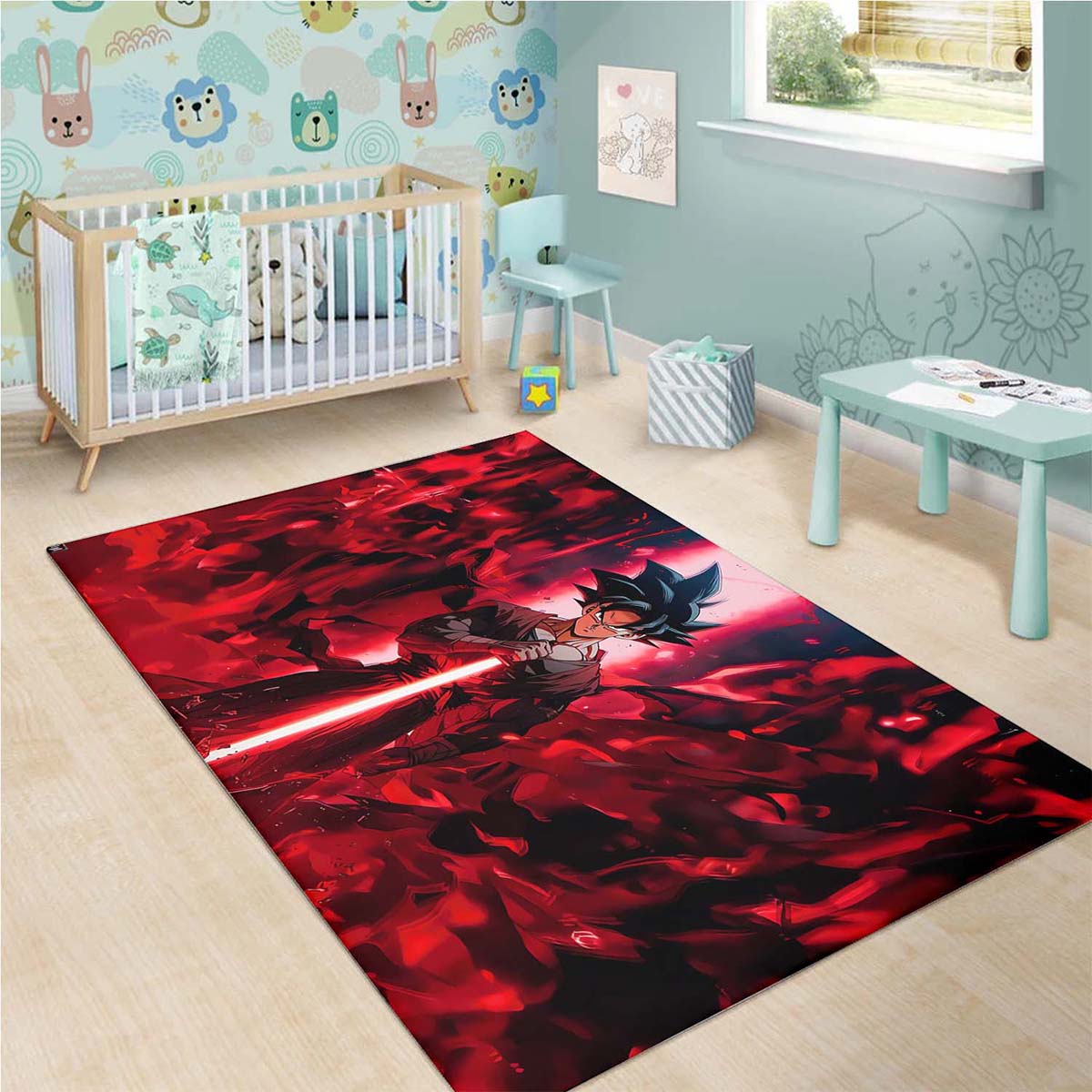 Goku Black Super Teppich 3