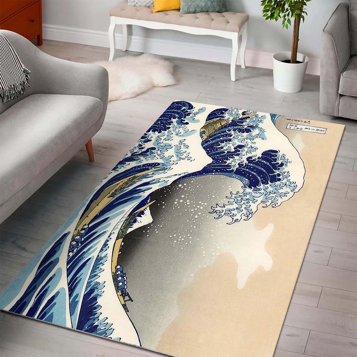 Great Wave Off Kanagawa Teppich 3