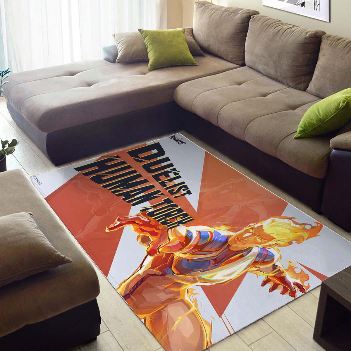 Human Torch Marvel Teppich 3