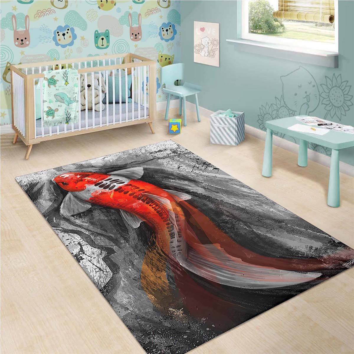 Koi Fish De080827m Teppich 3