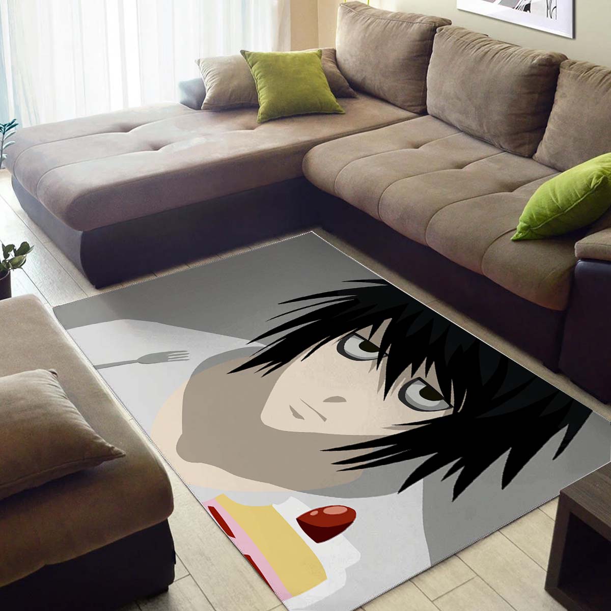 L Lawliet Death Teppich 3