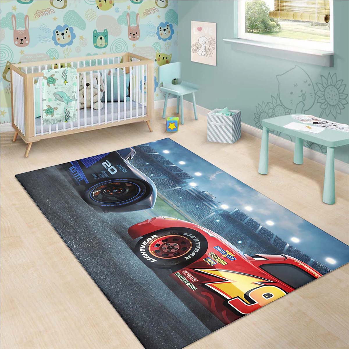 Lghtning Mcqueen Disney Cars 2 Teppich 3