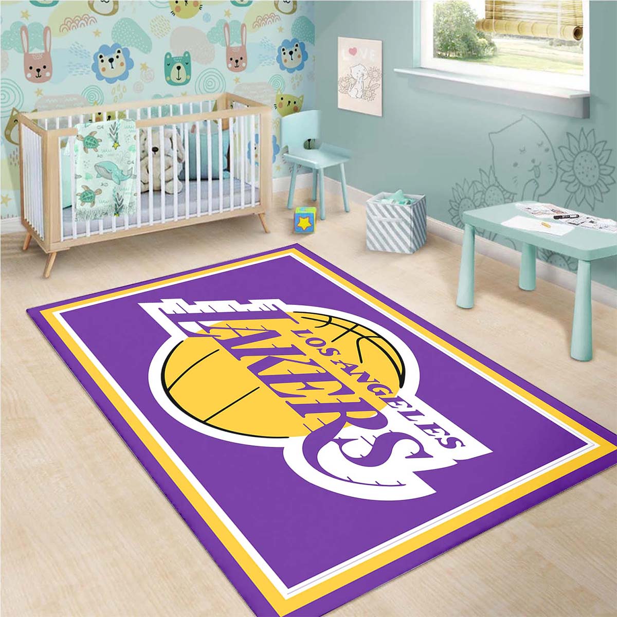 Los Angeles Lakers Basketballmannschaft Teppich 3