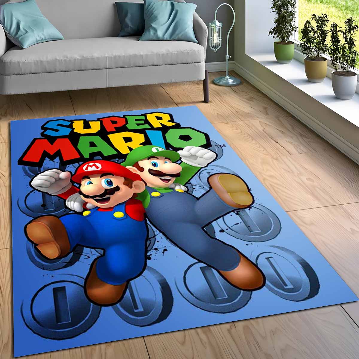 Mario Und Luigi Super Mario 2 Teppich 3
