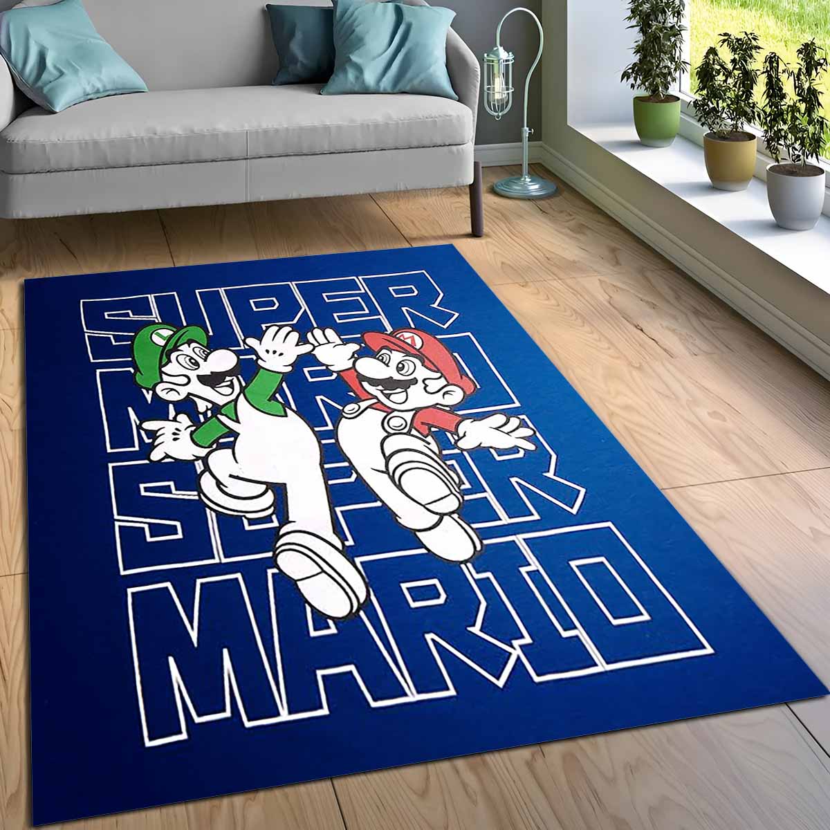 Mario Und Luigi Super Mario 5 Teppich 3