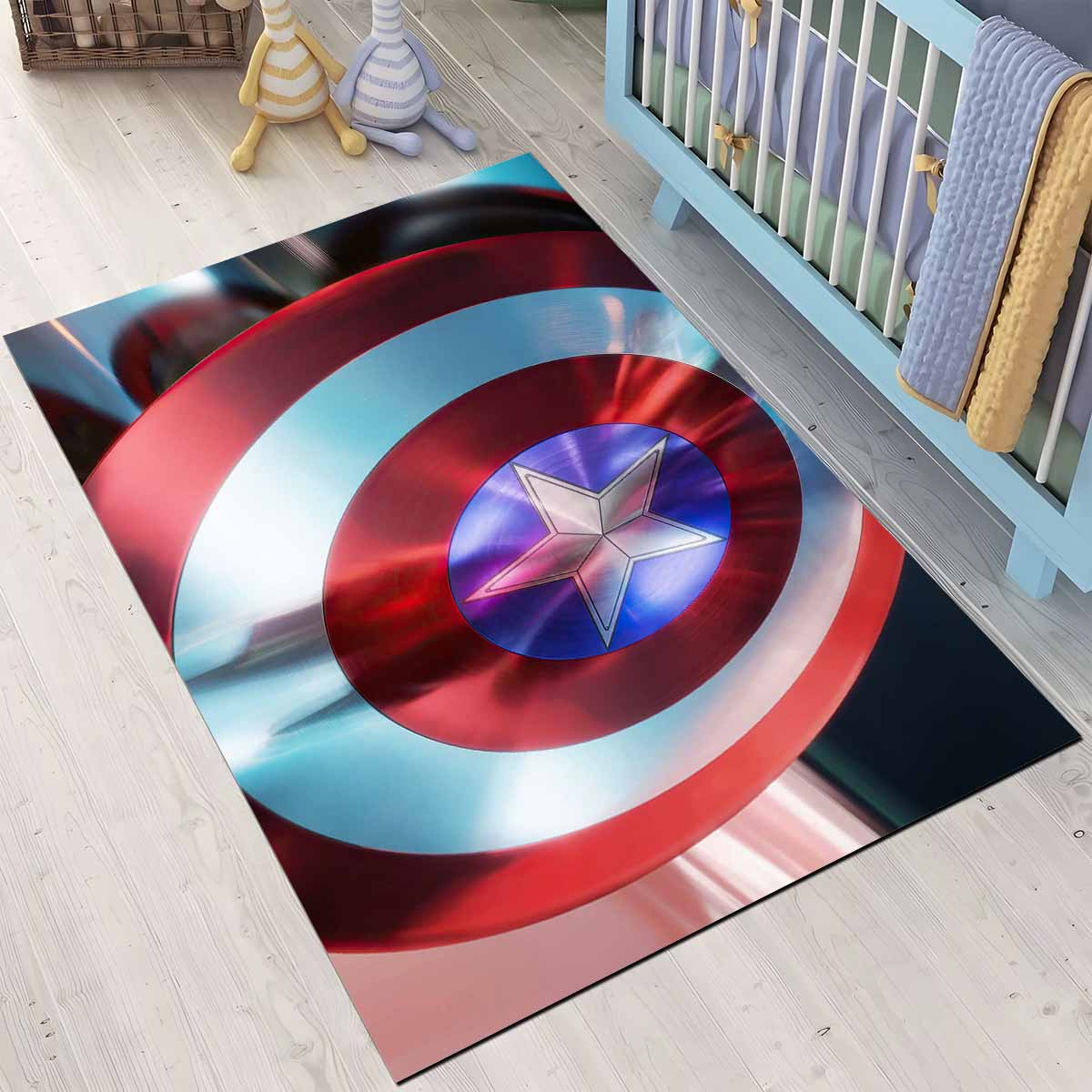 Marvel Legends Captain America Schild Teppich 3