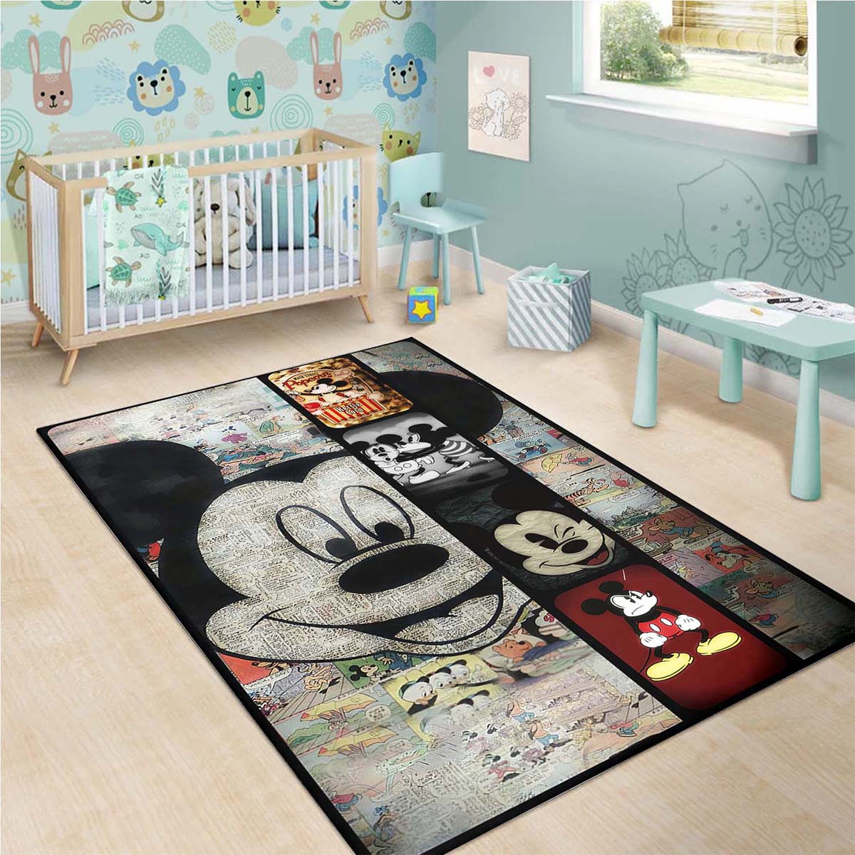 Mickey Mouse Wohnzimmer Dekor Disney Movie 1906 Teppich 3