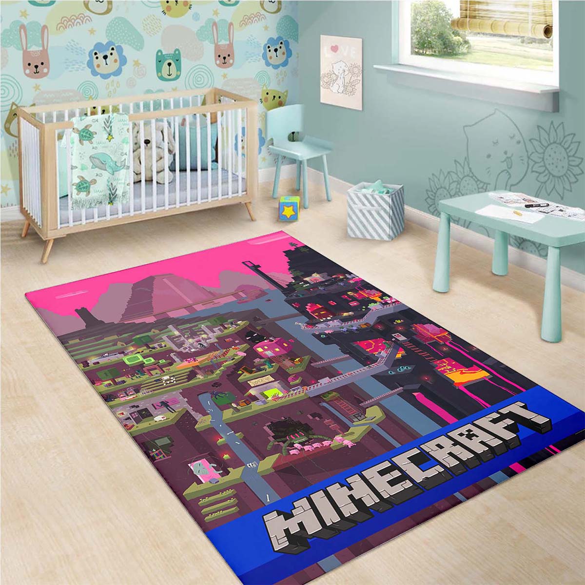 Minecraft Area Rug Video Game 257541 Teppich 3