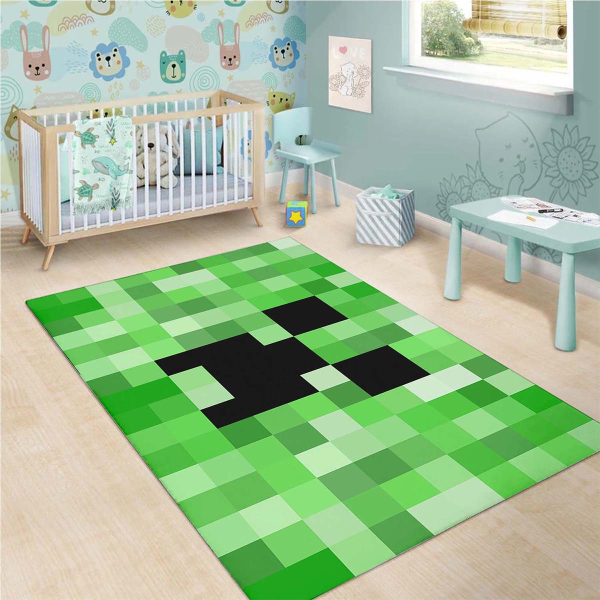 Minecraft Creeper Videospiel Teppich 3
