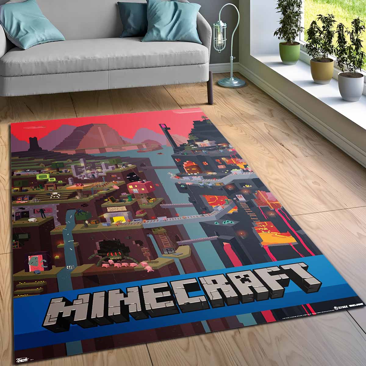 Minecraft Samcube Teppich 3