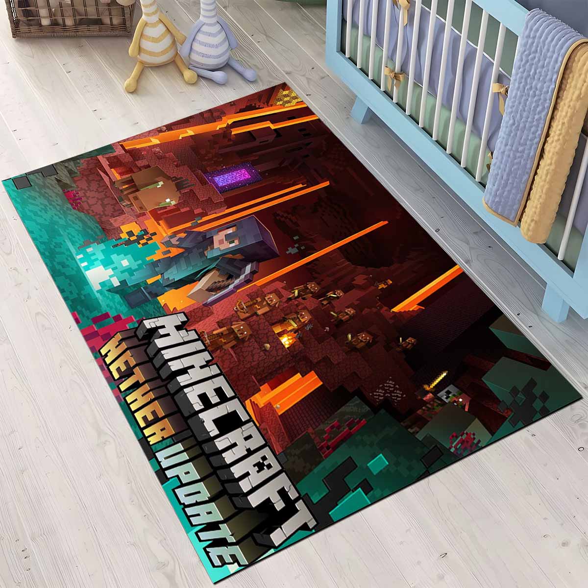 Minecraft Steve Im Nether-update-biom Teppich 3