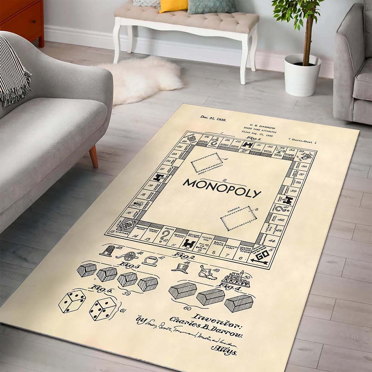 Monopoly Board Games Teppich 3