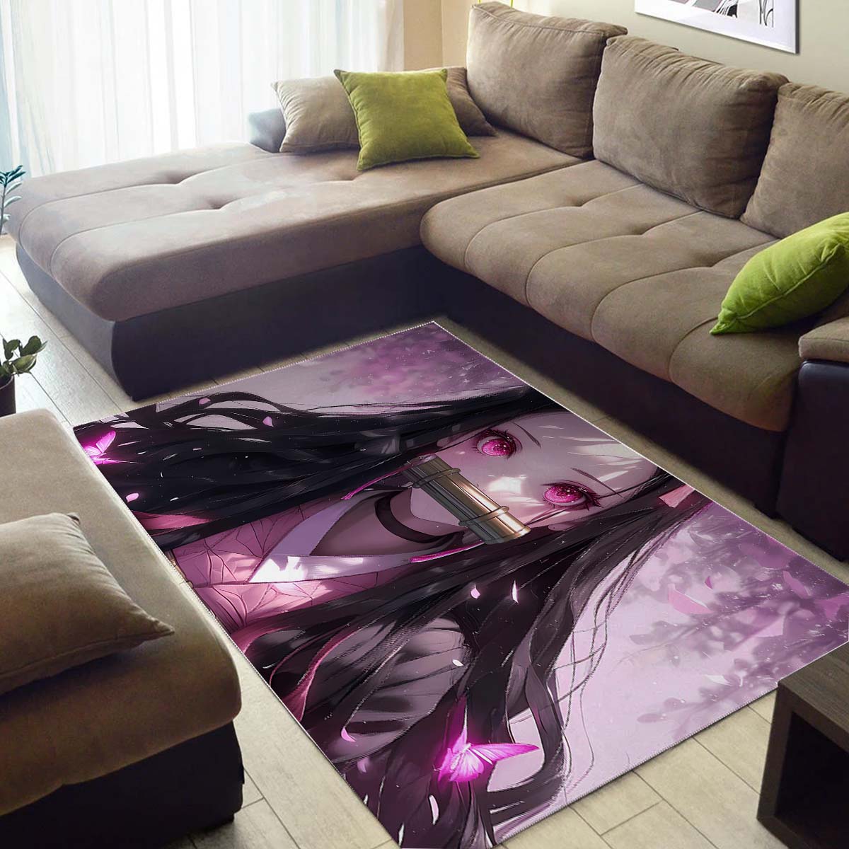 Nezuko Kamado Pink Teppich 3